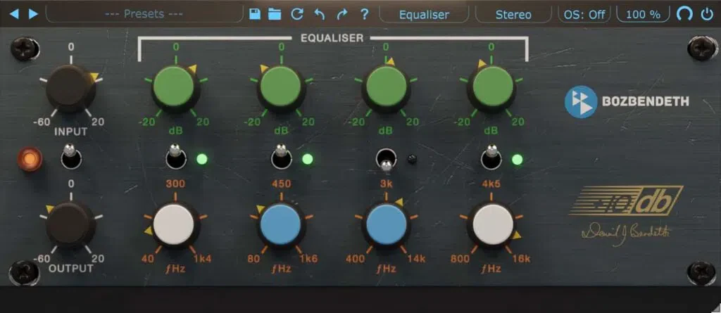 Boz David Bendeth's +10db Equaliser V2