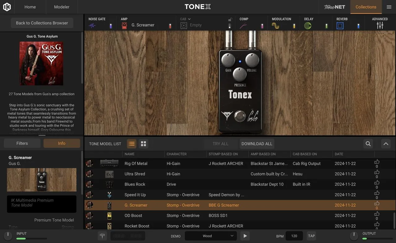 IK Multimedia Gus G. Tone Asylum Tonex Signature Collection - Image 9
