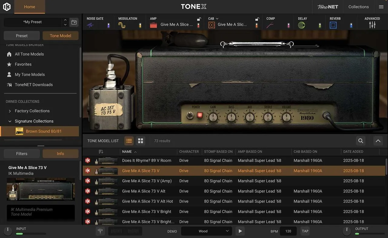 IK Multimedia TONEX Brown Sound 80/81