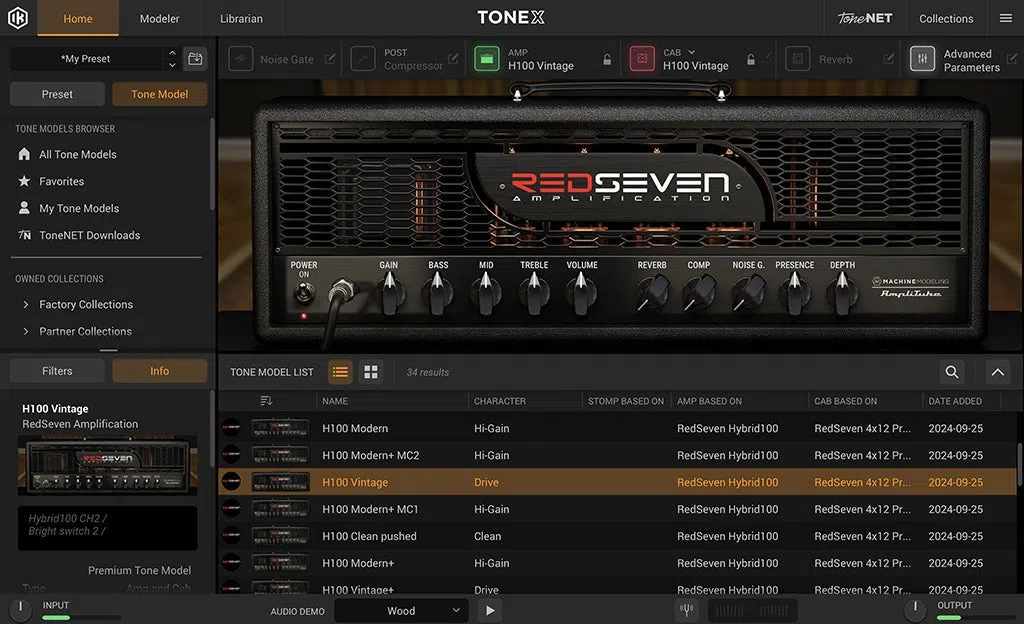 IK Multimedia TONEX RedSeven Hybrid100