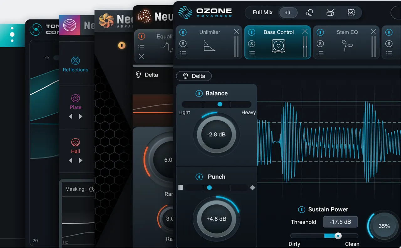 iZotope Mix & Master Bundle Advanced: Crossgrade from Ozone Standard, Nectar Standard, or Neutron