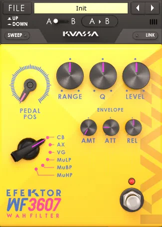 Kuassa Efektor WF3607 Wah Filter