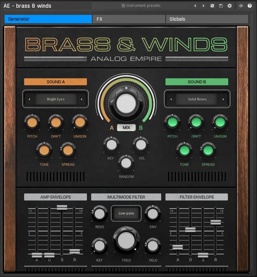 Melda Analog Empire: Brass & Winds