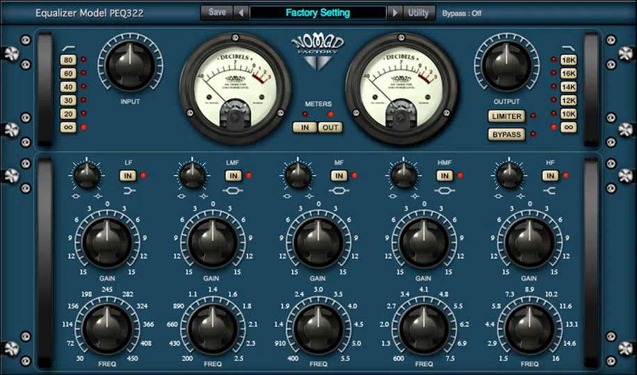 Nomad Factory Blue Tubes Equalizer PEQ322