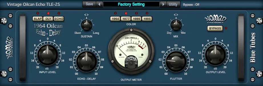 Nomad Factory Blue Tubes Oilcan Echo TLE-2S