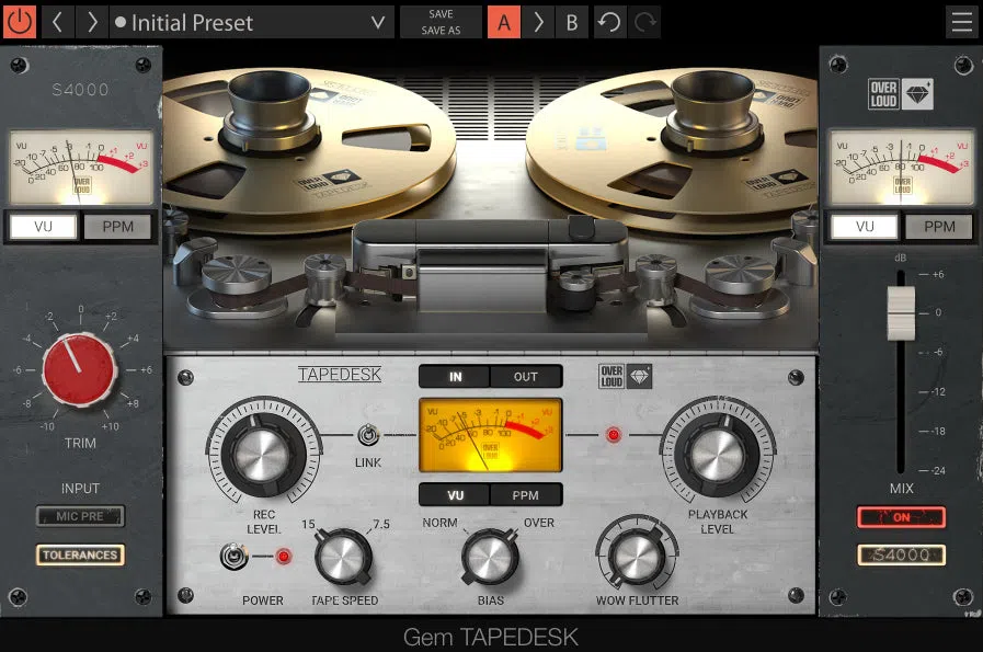 Overloud Gem TAPEDESK