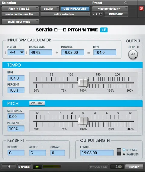 Serato Pitch 'n Time LE
