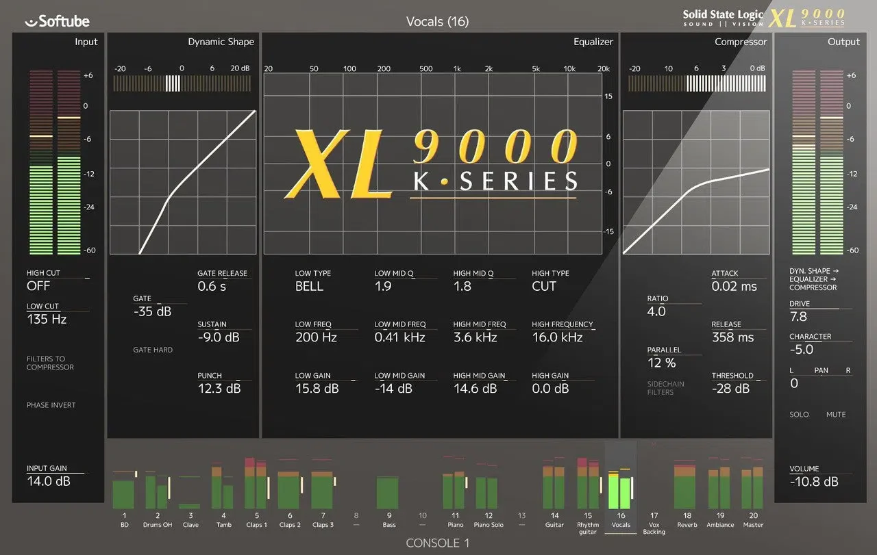 Softube SSL XL 9000 K-Series for Console 1