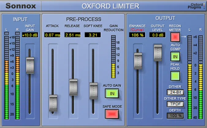 Sonnox Oxford Limiter HD