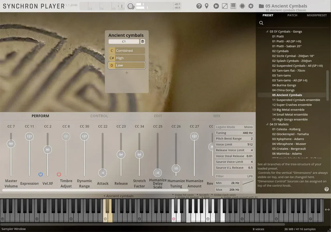 Vienna Synchron Cymbals & Gongs III Full Library - Image 3
