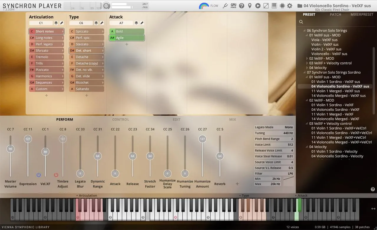 Vienna Synchron Solo Strings Bundle (sordino) Full Library - Image 5