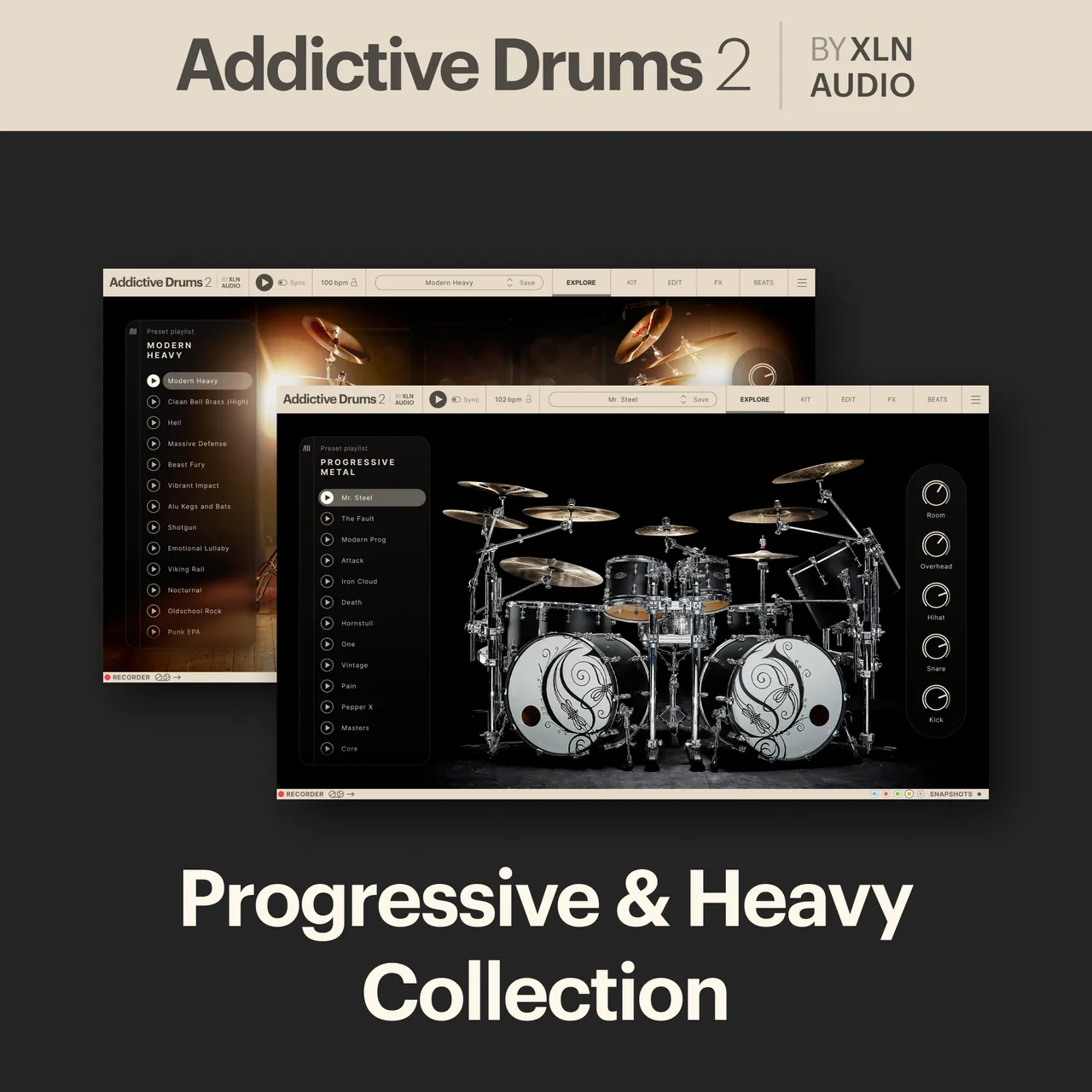 XLN Audio Addictive Drums 2: Progressive and Heavy Collection