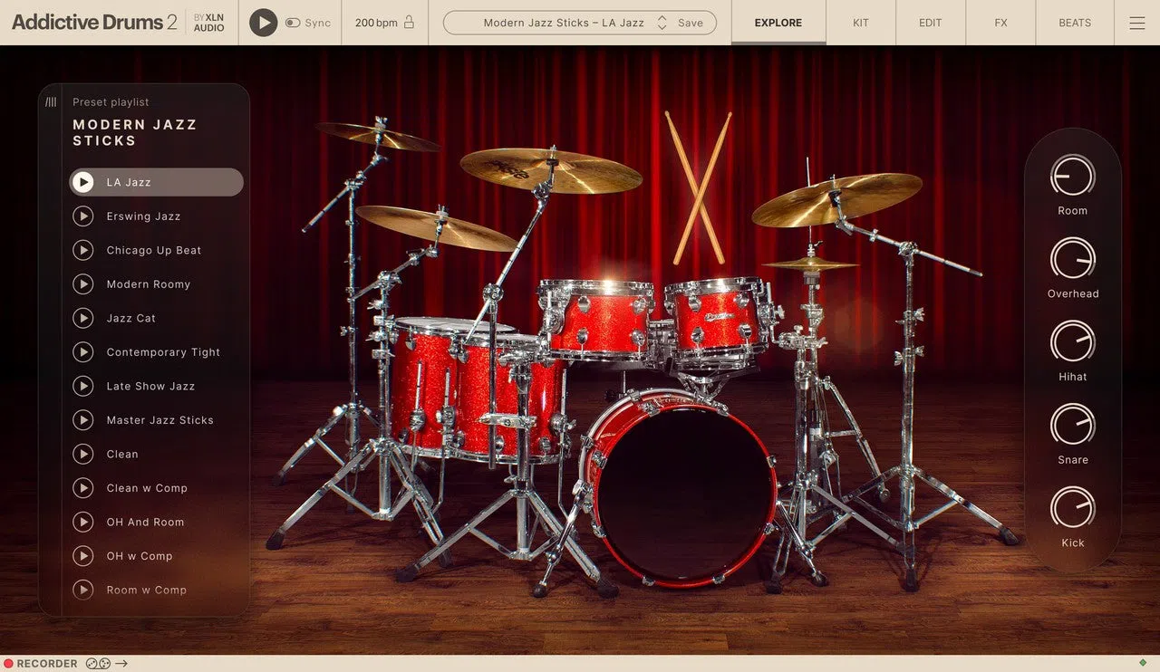 XLN Audio Modern Jazz Sticks ADpak