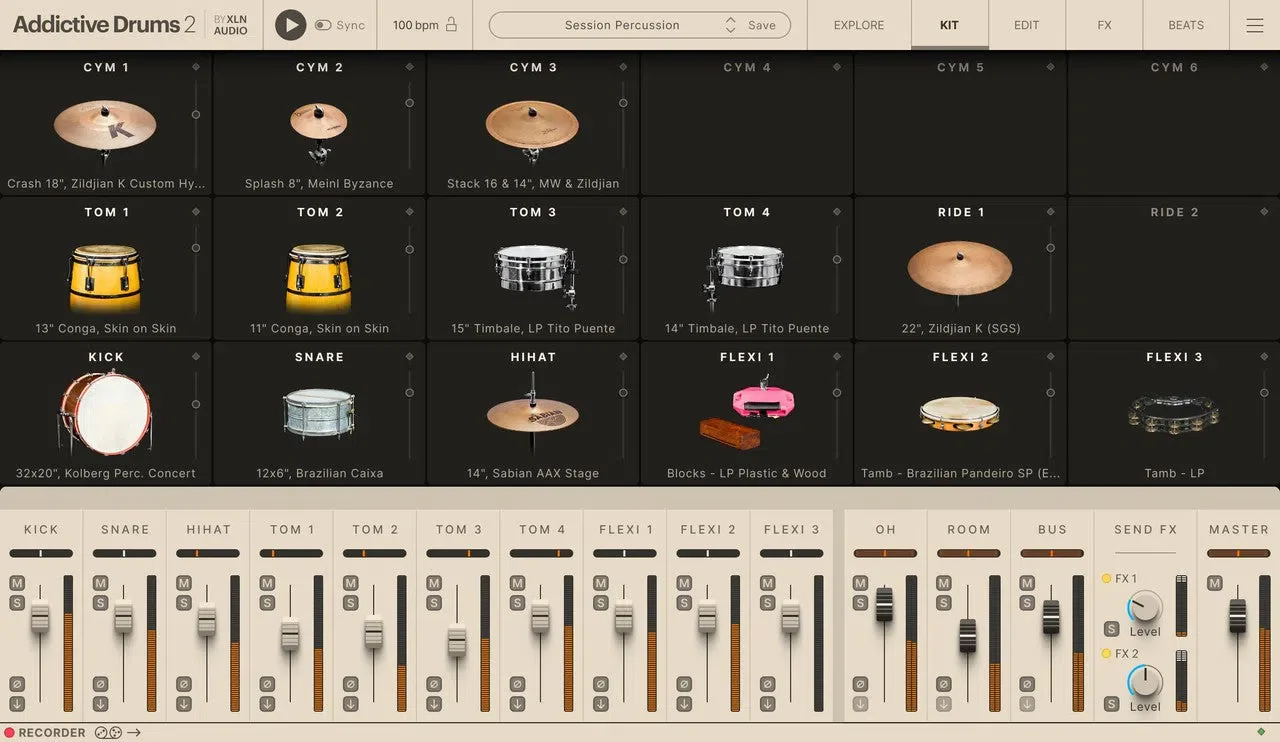 XLN Audio Session Percussion ADpak - Image 2